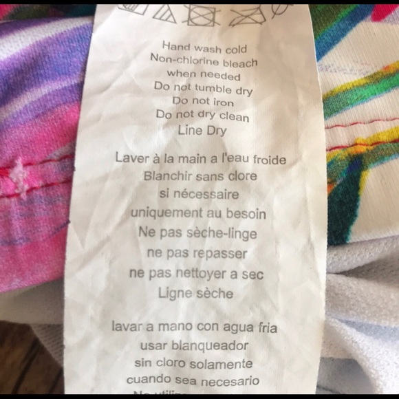 Ralph Lauren Tropical Print One Pc Swimsuit SZ 6 - Picture 6 of 8